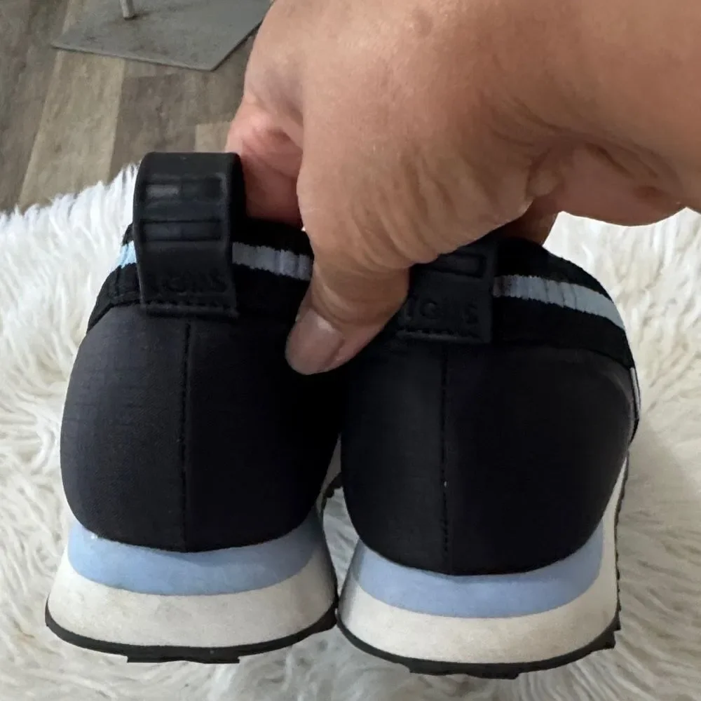 Toms Black Slip-On Sneakers Size 8